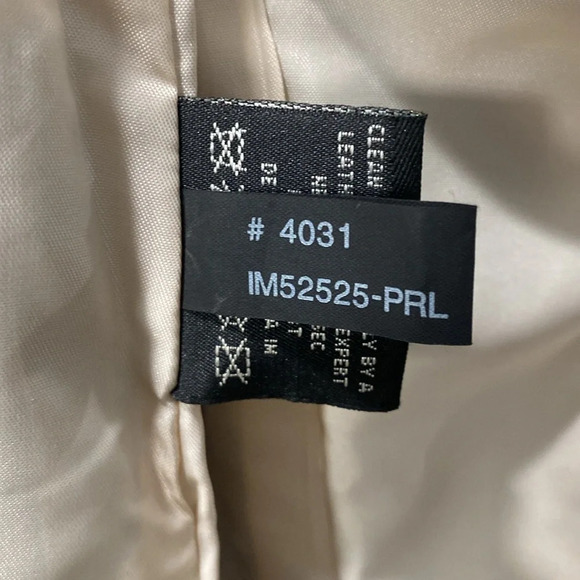 Cole Haan Collection Women's Leather Jacket  Metallic Mint Green  Size 4 - Picture 12 of 14